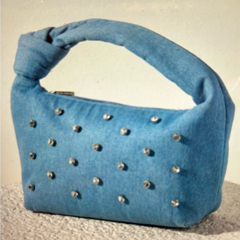 Amelie Denim Knot Bag